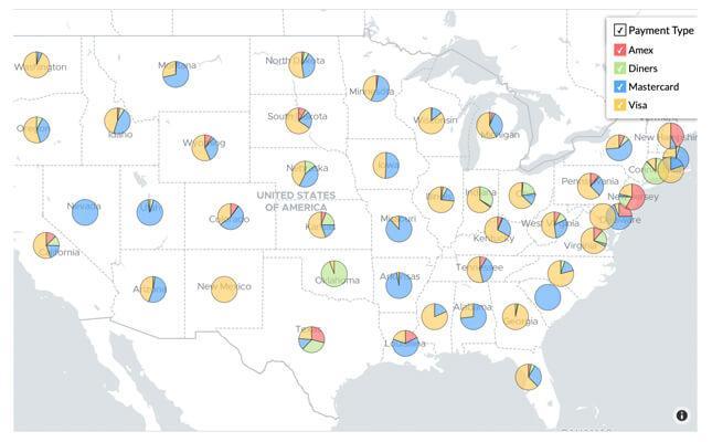Zoho Analytics BI 軟體 - 地理圖