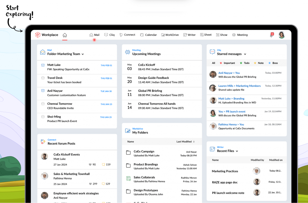 Zoho 電子郵件 Mail Workplace